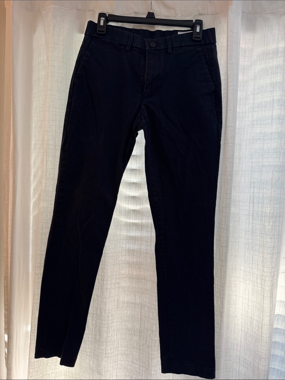 Men's Slim Straight Blue Pants